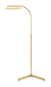 Cedric Hartman Style Casella Brass Floor Lamp