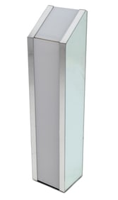 Modern Mirrored Pedestal Floor Lamp