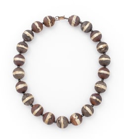 Jan Suchodolski Sterling Silver Bead Necklace