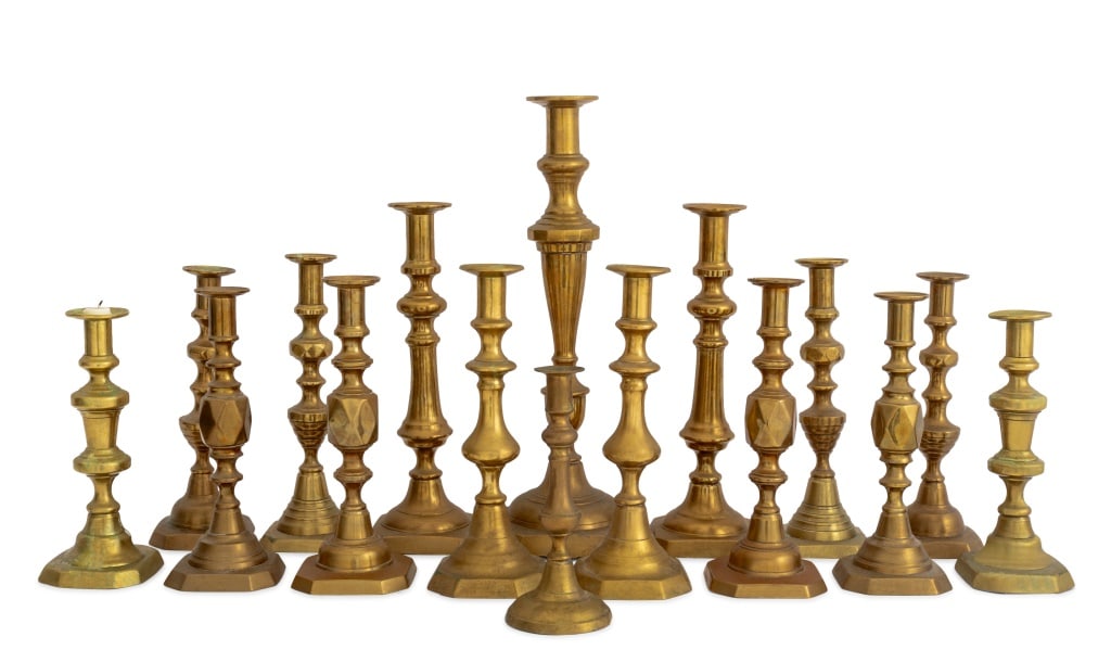 Collection of Brass Candlesticks, 16 (1 of 6)