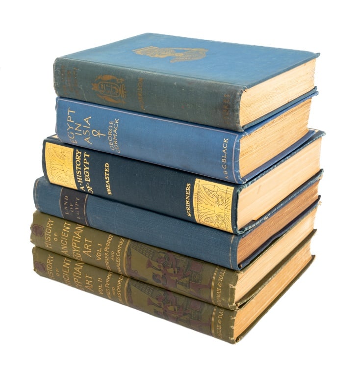 Books on Egyptian History, 6 Volumes: Collection of Six Books on Egyptian History, comprising: "The Lost Queen of Egypt", Morrison, Lucile, "Egypt in Asia: A Plain Account of Pre-Biblical Syria and Palenstine", Cormack, George, "A History