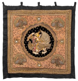 Thai Kinnara Embroidered Kalaga