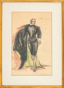 Marjorie Best "Don Juan" Watercolor & Gouache