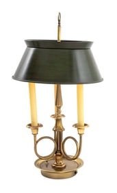 Frederick Cooper Brass Bouillotte Lamp