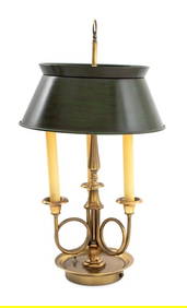 Frederick Cooper Brass Bouillotte Lamp (1 of 3)
