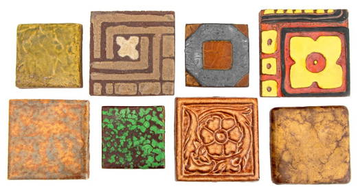 Art Pottery Glazed Ceramic Tiles, 8 (1 of 6)