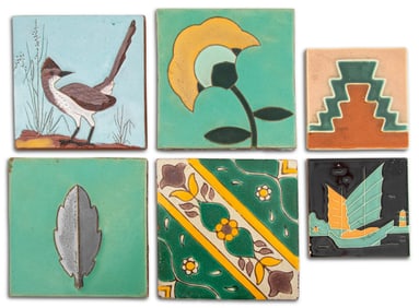 American Glazed Ceramic Tiles, 6