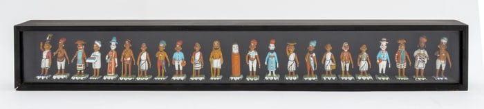 Hand-Painted Art Pottery Indian Figures, 23