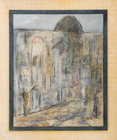 Marlene Dubin "Old City" Mixed Media Collage