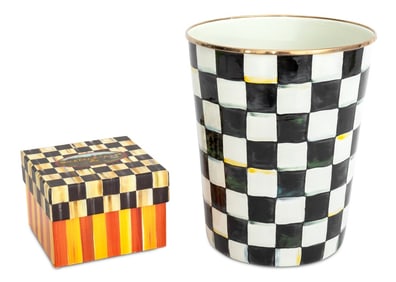 MacKenzie-Childs Waste Bin and Box, 2