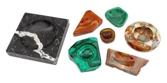Grand Tour Style Carved Stone Vide Poches, 7