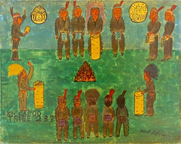 Albert Hoffman Kickapoo Tribe 237 Watercolor & Ink