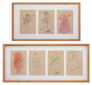 Eva Bouzard-Hui Abstract Figural Compositions, 7