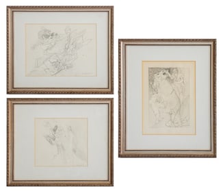 Eva Bouzard-Hui Abstractions Pencil on Paper, 3