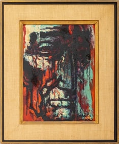 Umberto Romano "Lincoln Weeps" Oil on Board