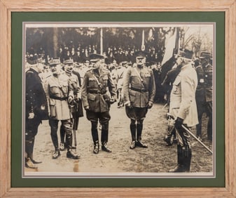 Allied Commanders at Metz Black & White Photograph