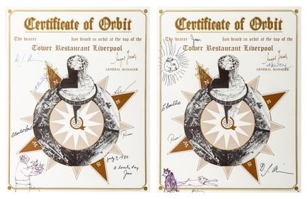 Andre Kertesz, Etc Signed Certificates of Orbit, 2