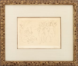 Jack Levine "The Judgement of Paris" Etching