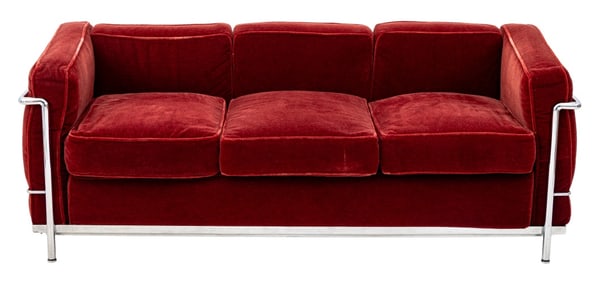 Le Corbusier for Cassina LC2 Mohair Sofa