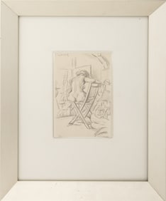 Paul Cadmus "Sketch Class" Graphite on Paper