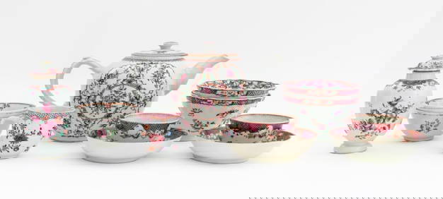 Chinese Export Famille Rose Porcelain Teaware, 11 (1 of 20)