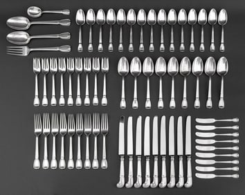 Tiffany & Co. Sterling Flatware Service for 9