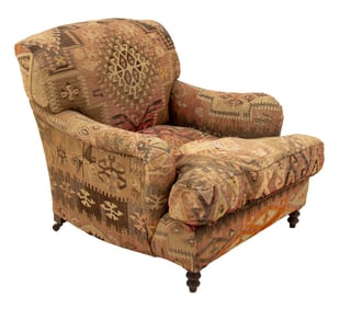 George Smith Kilim Upholstered Armchair