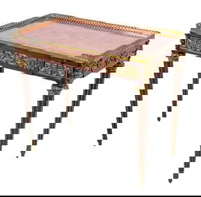 Louis XVI Style Ormolu and Mahogany Writing Table (1 of 6)