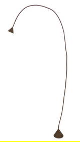 Modern Patinated Metal Arc Floor Lamp (1 of 6)