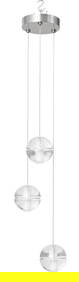 Omer Arbel for Bocci 14 Series 3-Globe Chandelier (1 of 6)
