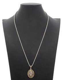 Charles Krypell 925 18K Gold Diamond Necklace (1 of 4)