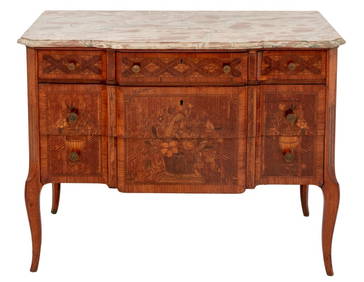 Louis XV Style Kingwood and Marquetry Commode (1 of 7)