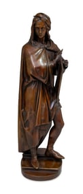 Auguste-Joseph Carrier "Raphael" Patinated Bronze