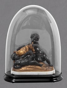 Clodion Cherub Figural Group Bronze Sculpture