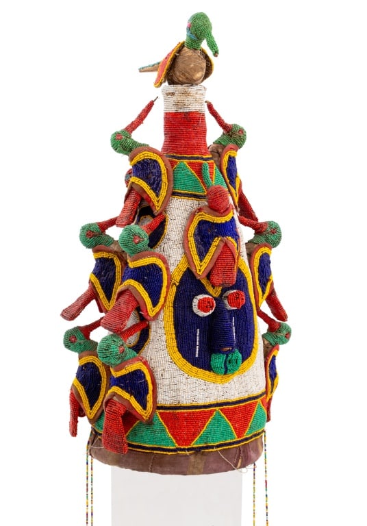 Yoruba Ade Multicolor Beaded Crown (1 of 6)