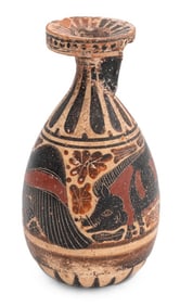 Corinthian Black Figure Pottery Alabastron