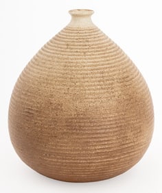 Clyde Burt Gradient Glazed Stoneware Vase
