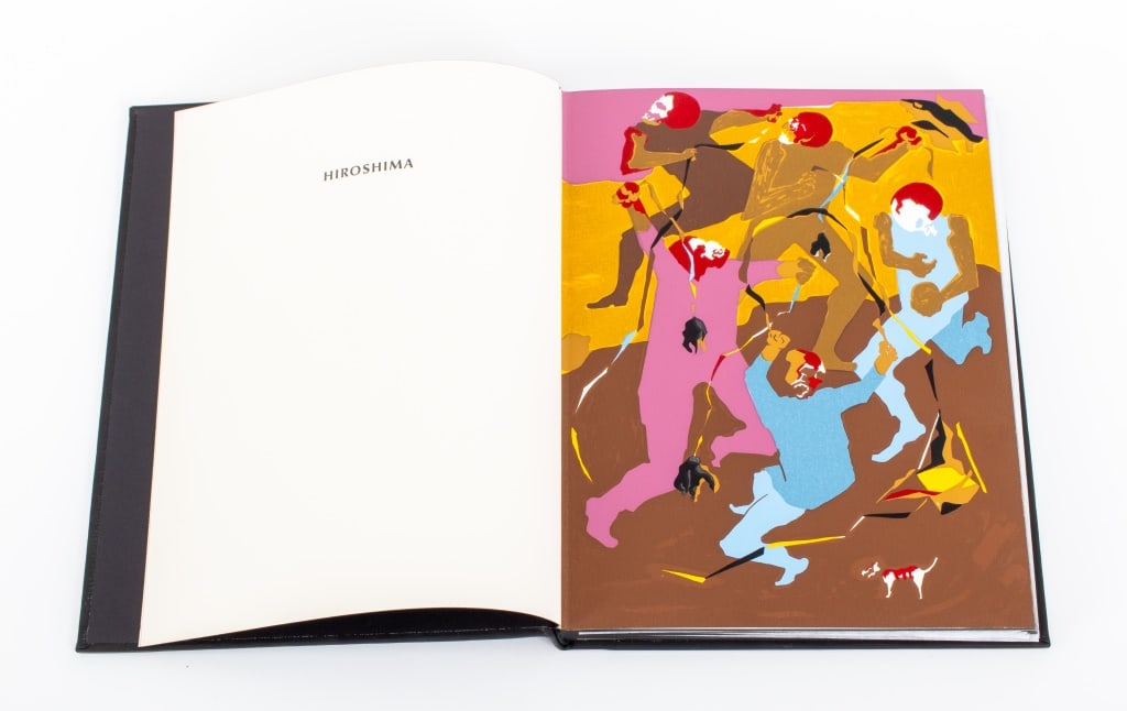 John Hersey "Hiroshima" Limited Edition Book, 1983: John Richard Hersey (American, born China, 1914-1993), "Hiroshima", New York City: Limited Editions Club, 1983, with a new poem by Robert Penn Warren (American, 1905-1989), and eight silkscreens by Ja