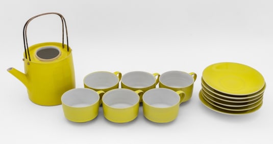 Rupert Spira Yellow Glazed Stoneware Articles, 13