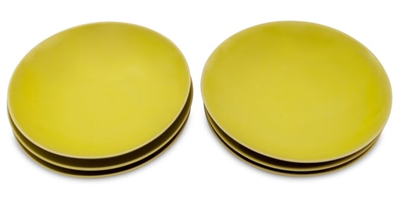 Rupert Spira Yellow Glazed Stoneware Bowls, 6