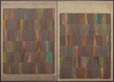 Philip Edward Mullen "Burnt Steel" Diptych, 1979