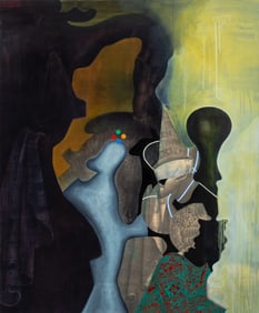 Emily Cheng "Untitled" Oil on Canvas, 1990