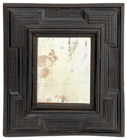 Dutch Ebonized Ripple Molded Mirror