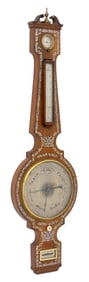 Victorian James Brown Rosewood Wheel Barometer