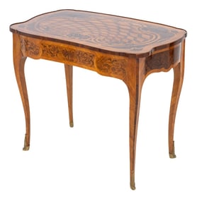 Louis XV Style Kingwood Marquetry Writing Table