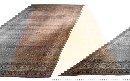 Turkish Palace Size Carpet, 20' 7" x 11' 11": Turkish Palace Size Carpet, with floral pattern. 20' 7" L x 11' 11" W. Provenance: From a New York City Collection. Keywords: Room-Size Rugs, Floor coverings, Hand-Woven, Wool, Textile, Oversized, Pal