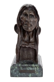 After Frederic Remington "The Savage" Bronze