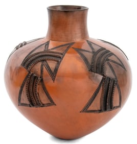Southwest Native American Pottery Vase, 2001