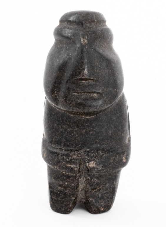 Mezcala Pre-Columbian Carved Black Stone Figure (1 of 5)