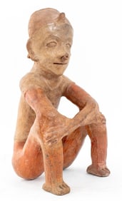 Nayarit Pre-Columbian Seated Figure Sculpture